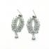 Silver Drop Earrings-162